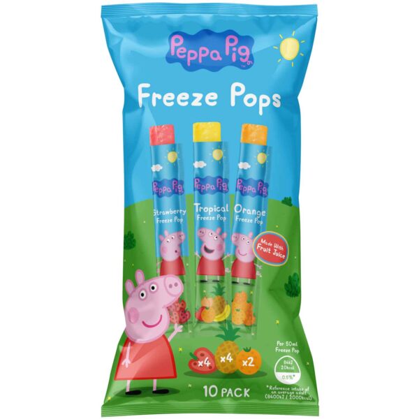 Peppa Pig Freeze Pops 10x50ml No1 4433