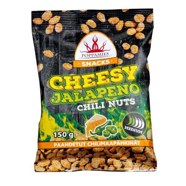 Poppamies Snacks Cheesy Jalapeno Chili Nuts 150g No1 3040