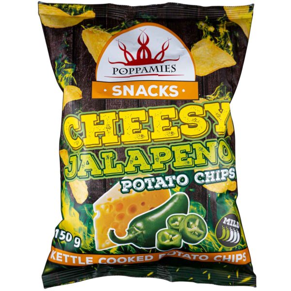 Poppamies Snacks Cheesy Jalapeno Potato Chips 150g No1 1929
