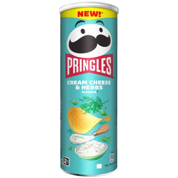 Pringles Cream Cheese Amp Herbs 165g No1 5607