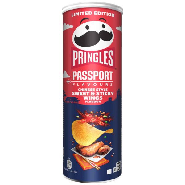 Pringles Passport Flavours Chinese Style Sweet Amp Sticky Wings 165g No1 5255