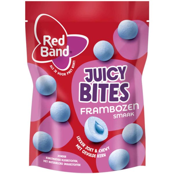 Red Band Juicy Bites Frambozen Smaak 145g No1 2803