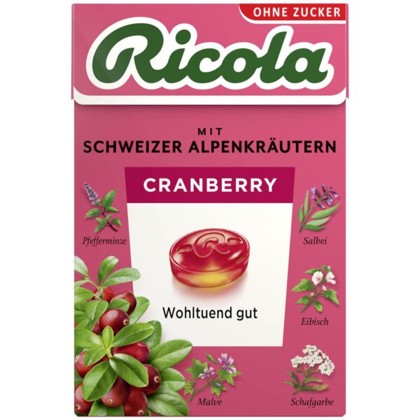 Ricola Cranberry Ohne Zucker 50g No1 5320
