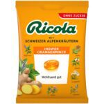 Ricola Ingwer Orangenminze Zuckerfrei 75g No1 4800