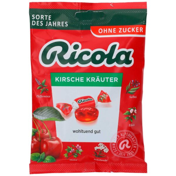 Ricola Kirsche Kraeuter Ohne Zucker 50g No1 4505
