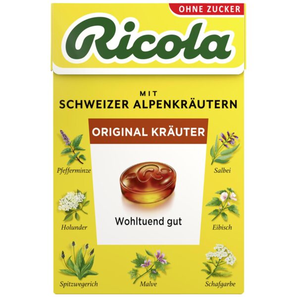 Ricola Original Kraeuter Ohne Zucker 50g No1 1958