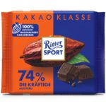 Ritter Sport Kakao Klasse 74 Die Kraeftige Aus Peru 100g No1 4746