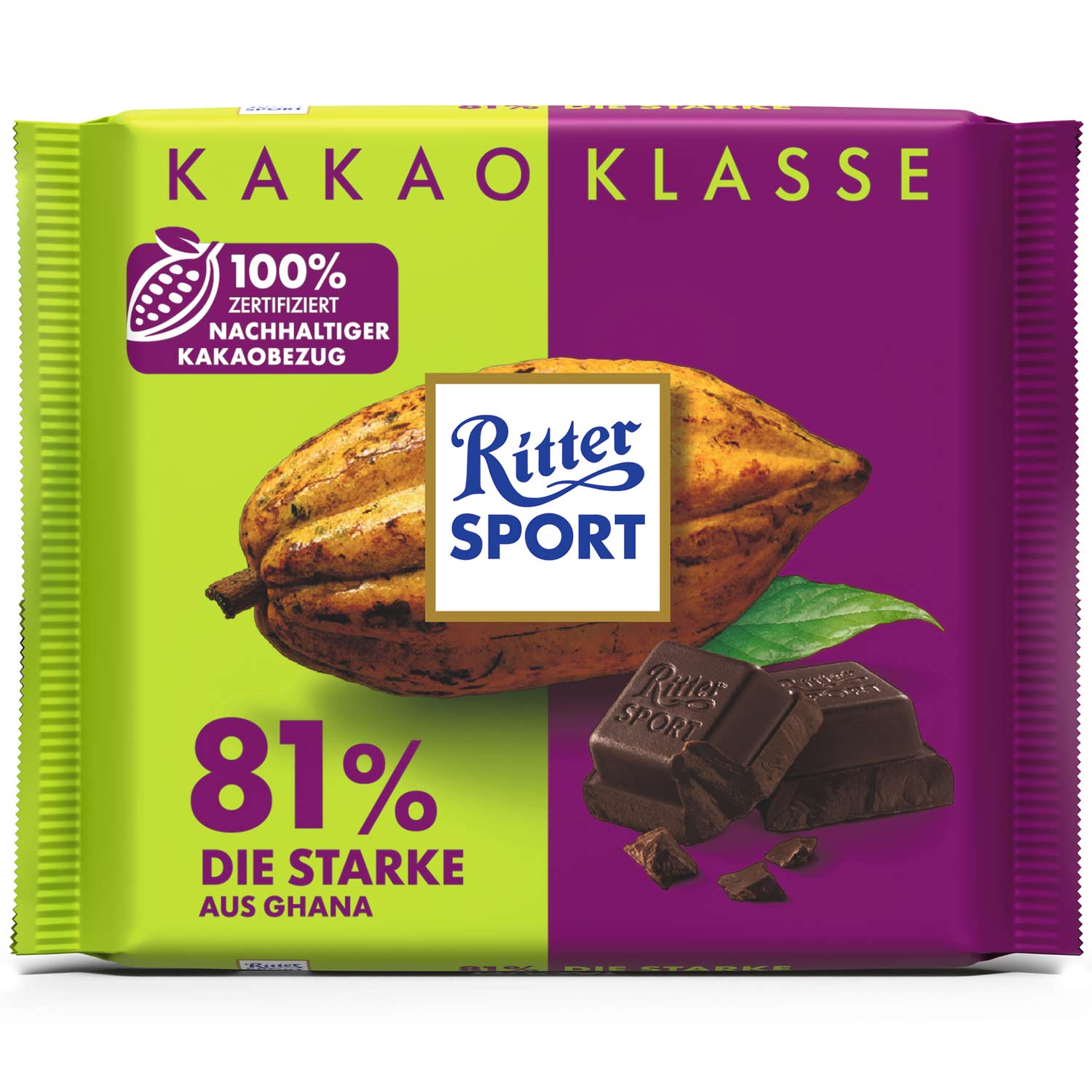 ritter-sport-kakao-klasse-81-die-starke-aus-ghana-100g-no1-4437 Ritter Sport Kakao Klasse 81 Die Starke Aus Ghana 100g No1 4437