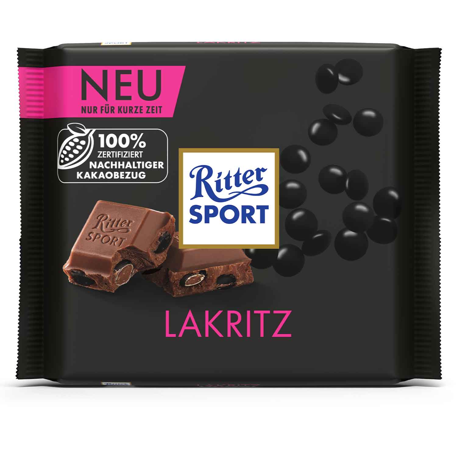 ritter-sport-lakritz-100g-no1-2355 Ritter Sport Lakritz 100g No1 2355