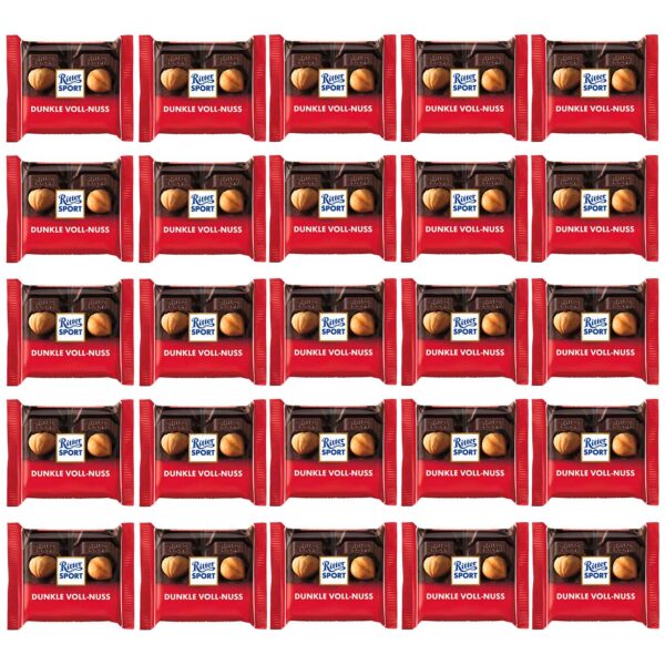 Ritter Sport Mini Dunkle Voll Nuss 25er No1 1041