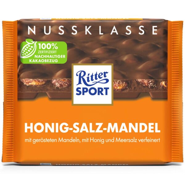 Ritter Sport Nuss Klasse Honig Salz Mandel 100g No1 3339