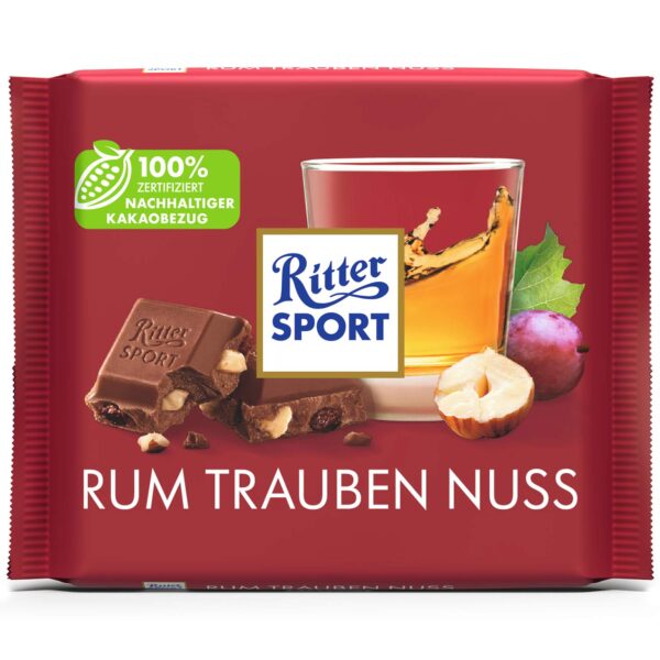 Ritter Sport Rum Trauben Nuss 100g No1 3931