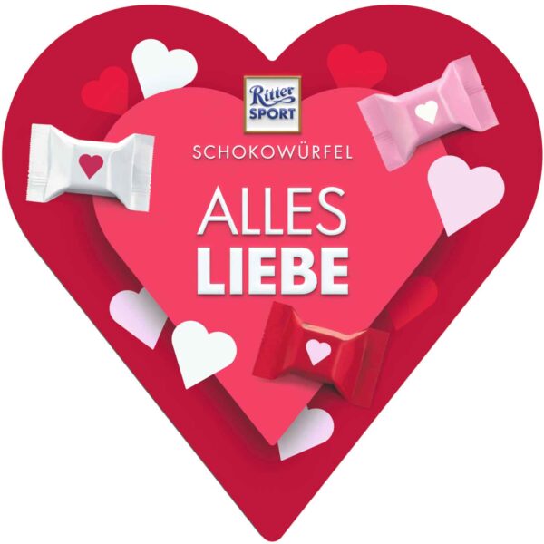 Ritter Sport Schokowuerfel Herz 119g No1 3101