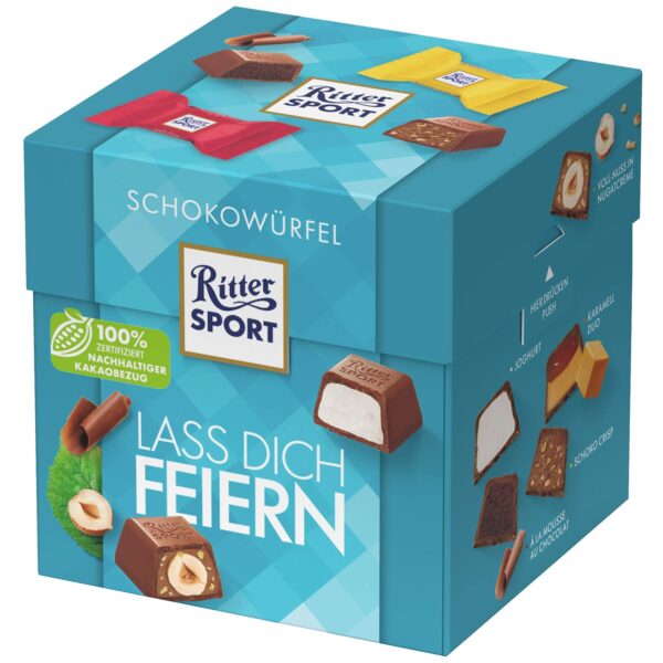 Ritter Sport Schokowuerfel Lass Dich Feiern 176g No1 4316