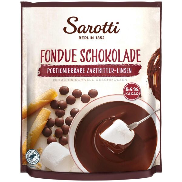 Sarotti Fondue Schokolade Zartbitter 54 Kakao 200g No1 4037