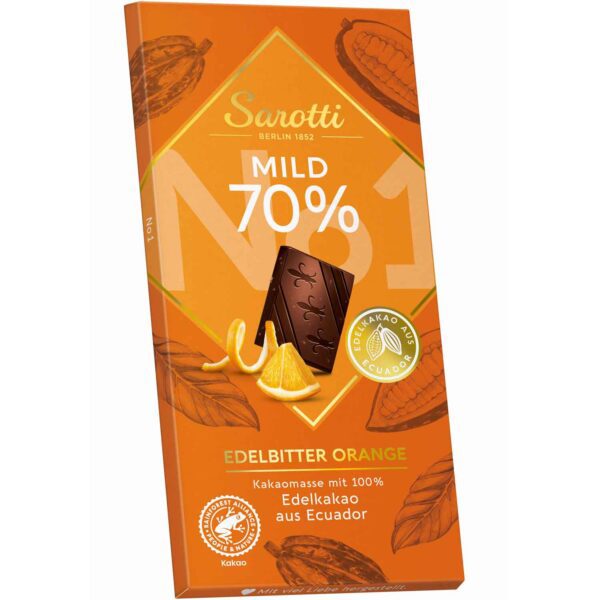 Sarotti Mild 70 Edelbitter Orange 100g No1 0134