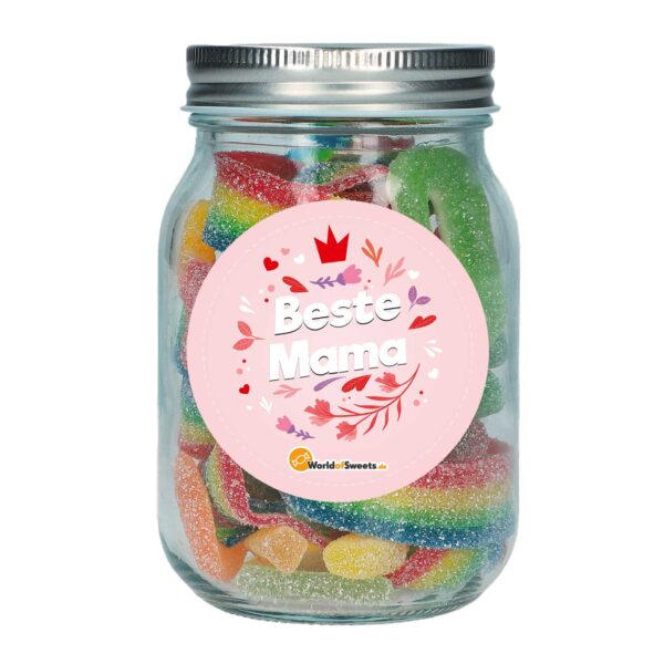 Saurer Mix 039 Beste Mama 039 Schraubdeckel Glas 250g No1 0200