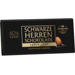 Schwarze Herren Schokolade Edelbitter Fleur De Sel Amp Mandel 100g No1 3240