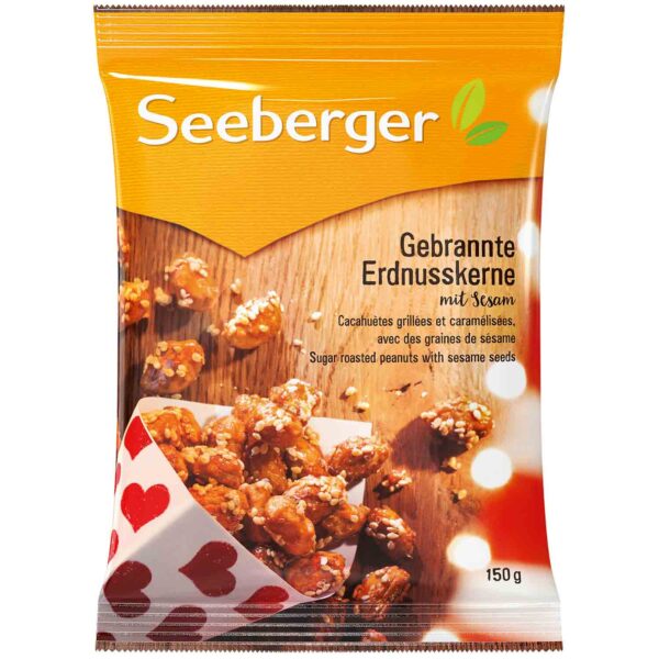 Seeberger Gebrannte Erdnusskerne Mit Sesam 150g No1 5338