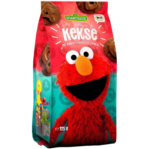 Sesamstrasse Elmo Kekse Mit Dinkel Schokolade Amp Kakao Bio 125g No1 3320