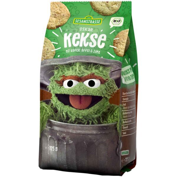 Sesamstrasse Oskar Kekse Bio Mit Apfel Hafer Amp Zimt 125g No1 4755