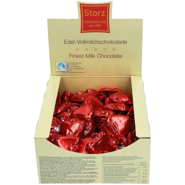 Storz Schoko Herzen Rot 100x9g No1 1503