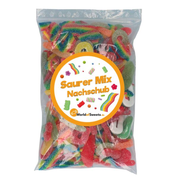 Suessigkeiten Mix Nachfuellbeutel 039 Saurer Mix 039 1kg No1 2147
