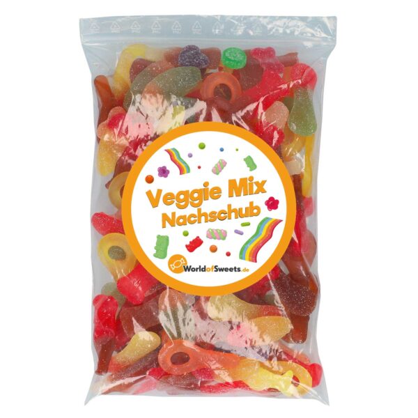 Suessigkeiten Mix Nachfuellbeutel 039 Veggie Mix 039 1kg No1 1713