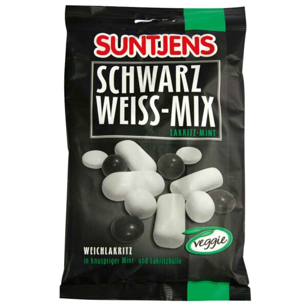 Suntjens Schwarz Weiss Mix Lakritz Mint 185g No1 1357