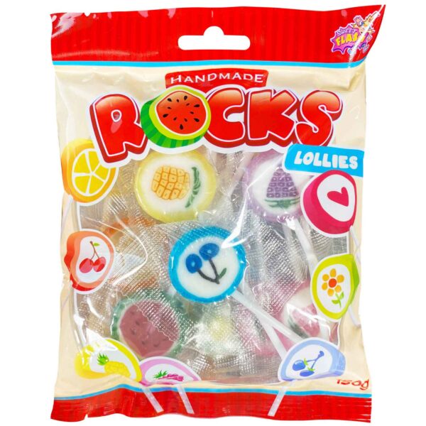 Sweet Flash Rocks Lollies 150g No1 0656