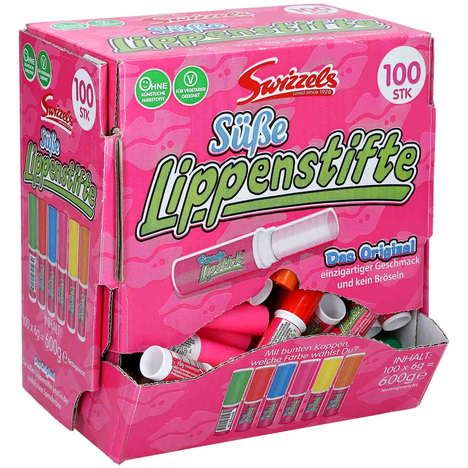 swizzels-candy-lipstick-100er-no1-5241 Swizzels Candy Lipstick 100er No1 5241