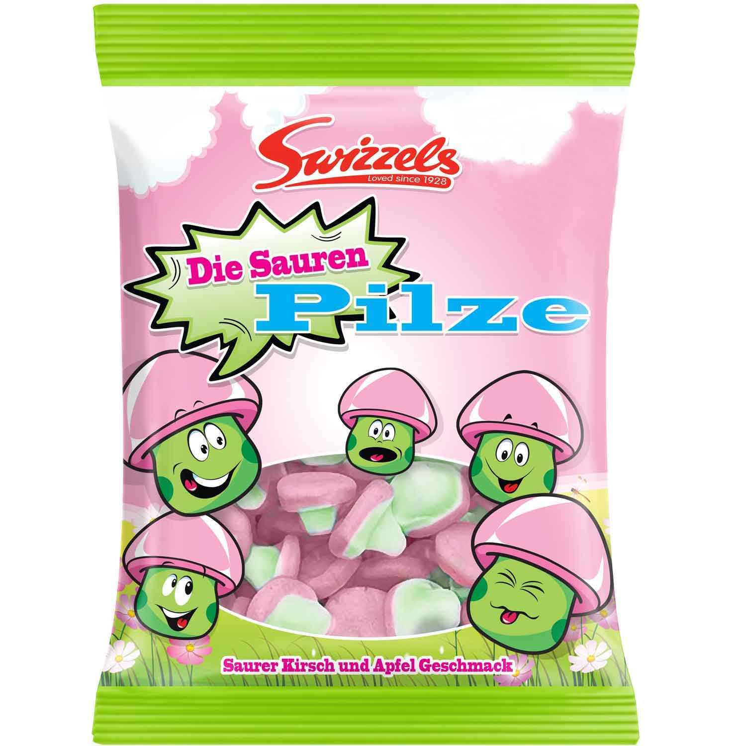 swizzels-die-sauren-pilze-100g-no1-1053 Swizzels Die Sauren Pilze 100g No1 1053