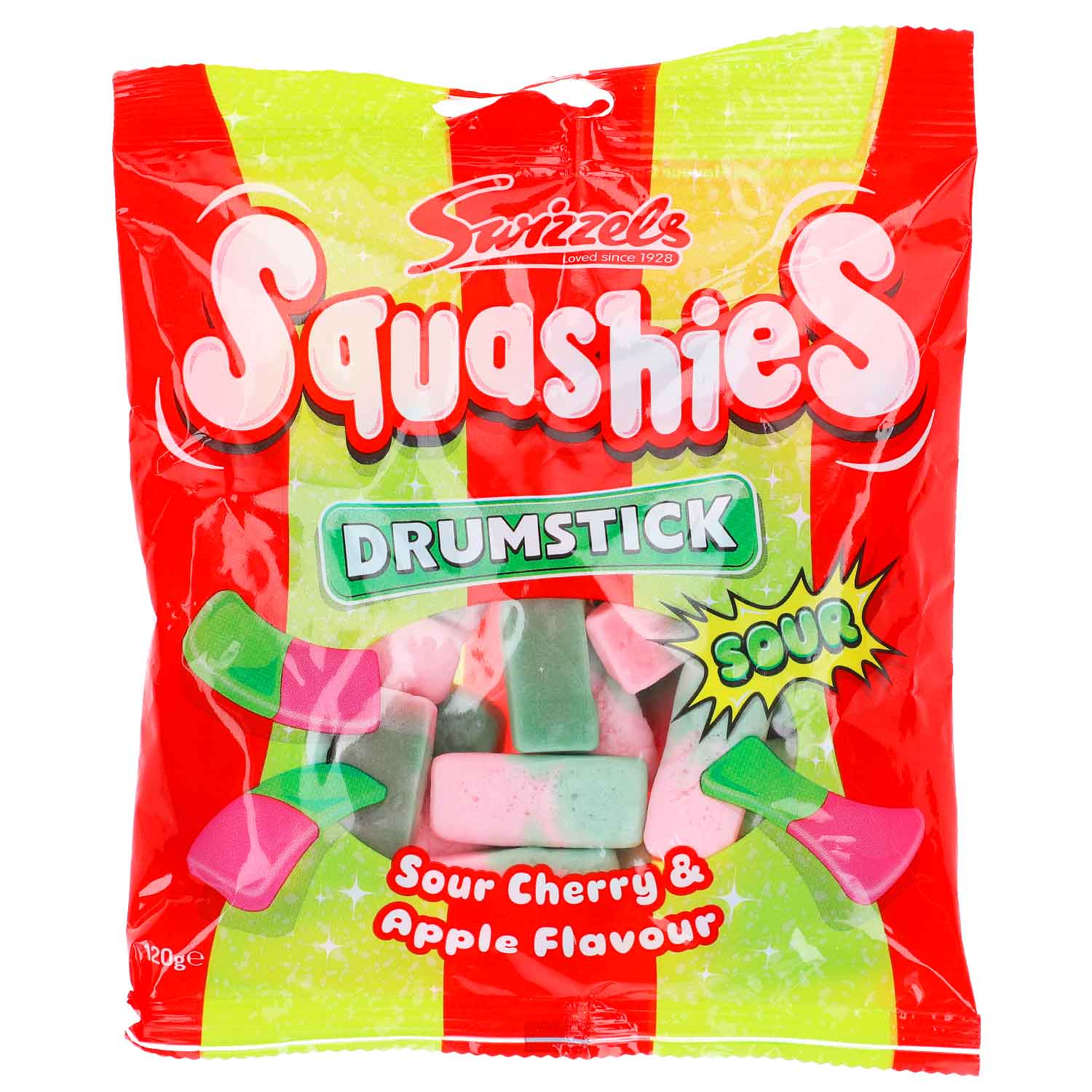swizzels-squashies-drumstick-sour-cherry-amp-apple-120g-no1-0916 Swizzels Squashies Drumstick Sour Cherry Amp Apple 120g No1 0916