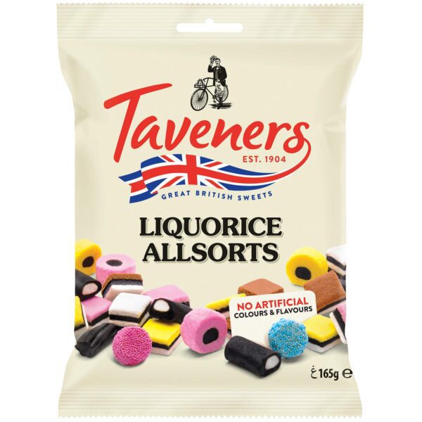 Taveners Liquorice Allsorts 165g No1 2905