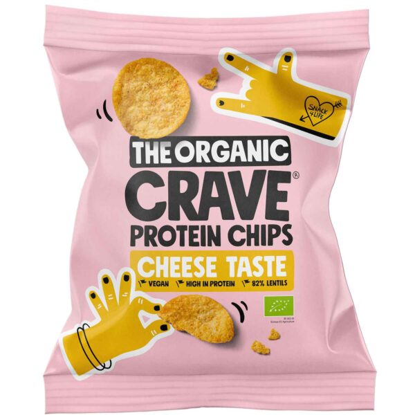 The Organic Crave Protein Chips Cheese Taste Bio 30g No1 2226