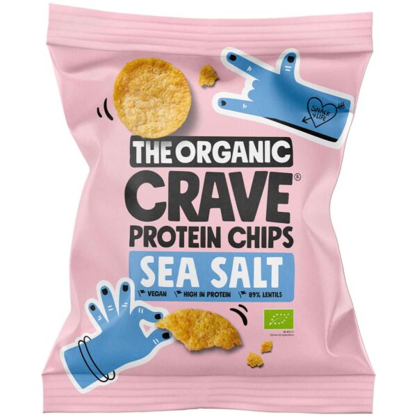 The Organic Crave Protein Chips Sea Salt Bio 30g No1 5918