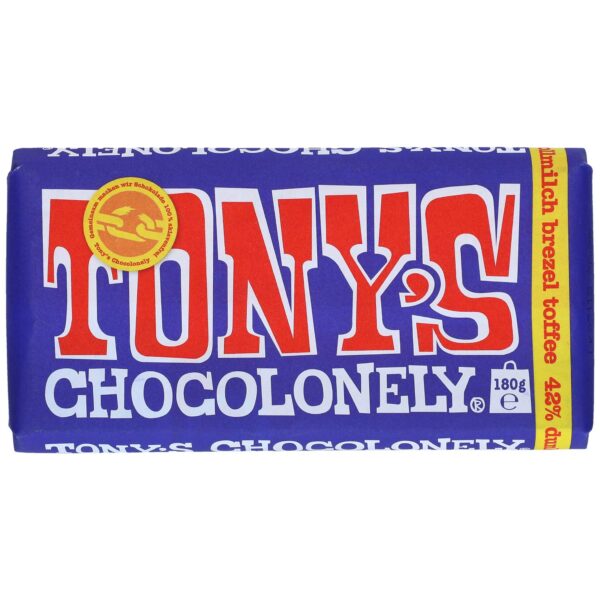 Tony 039 S Chocolonely 42 Dunkle Vollmilch Brezel Toffee 180g No1 3614