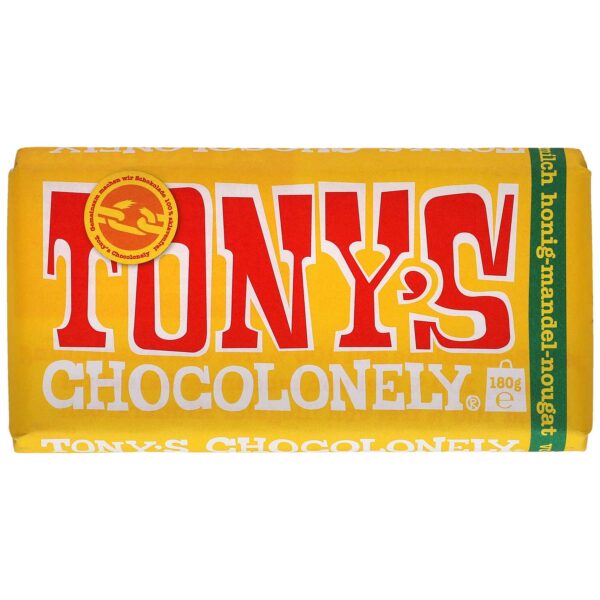 Tony 039 S Chocolonely Vollmilch Honig Mandel Nougat 180g No1 0306