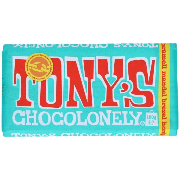 Tony 039 S Chocolonely Vollmilch Karamell Mandel Brezel Honig Mandel Nougat Meersalz 180g No1 3532