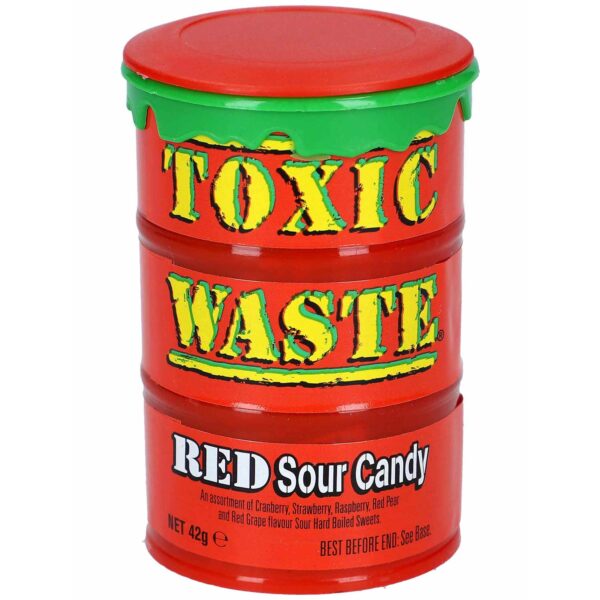 Toxic Waste Red Sour Candy 42g No1 1403
