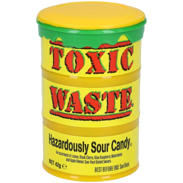 Toxic Waste Yellow Sour Candy 42g No1 0543
