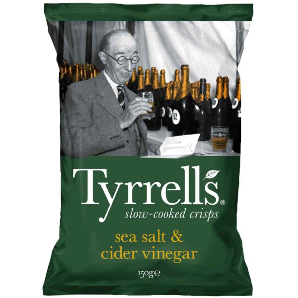 Tyrrells Sea Salt Amp Cider Vinegar 150g No1 3244