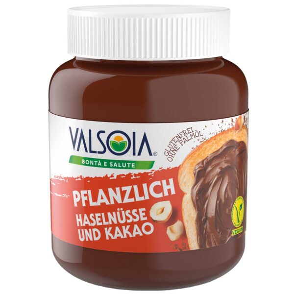 Valsoia Pflanzlich Haselnuesse Und Kakao 400g No1 4358