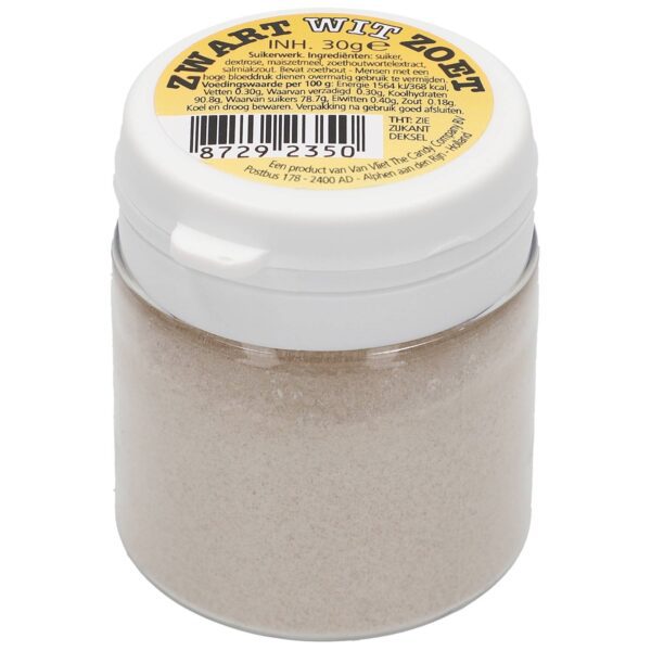 Van Vliet Zwart Wit Zoet Salmiakpulver 30g No1 3802