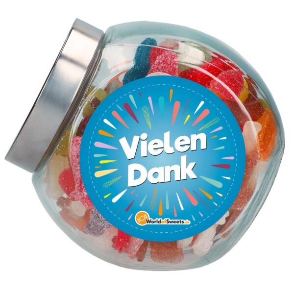 Veganer Mix 039 Vielen Dank 039 Bonbon Glas 900g No1 0755