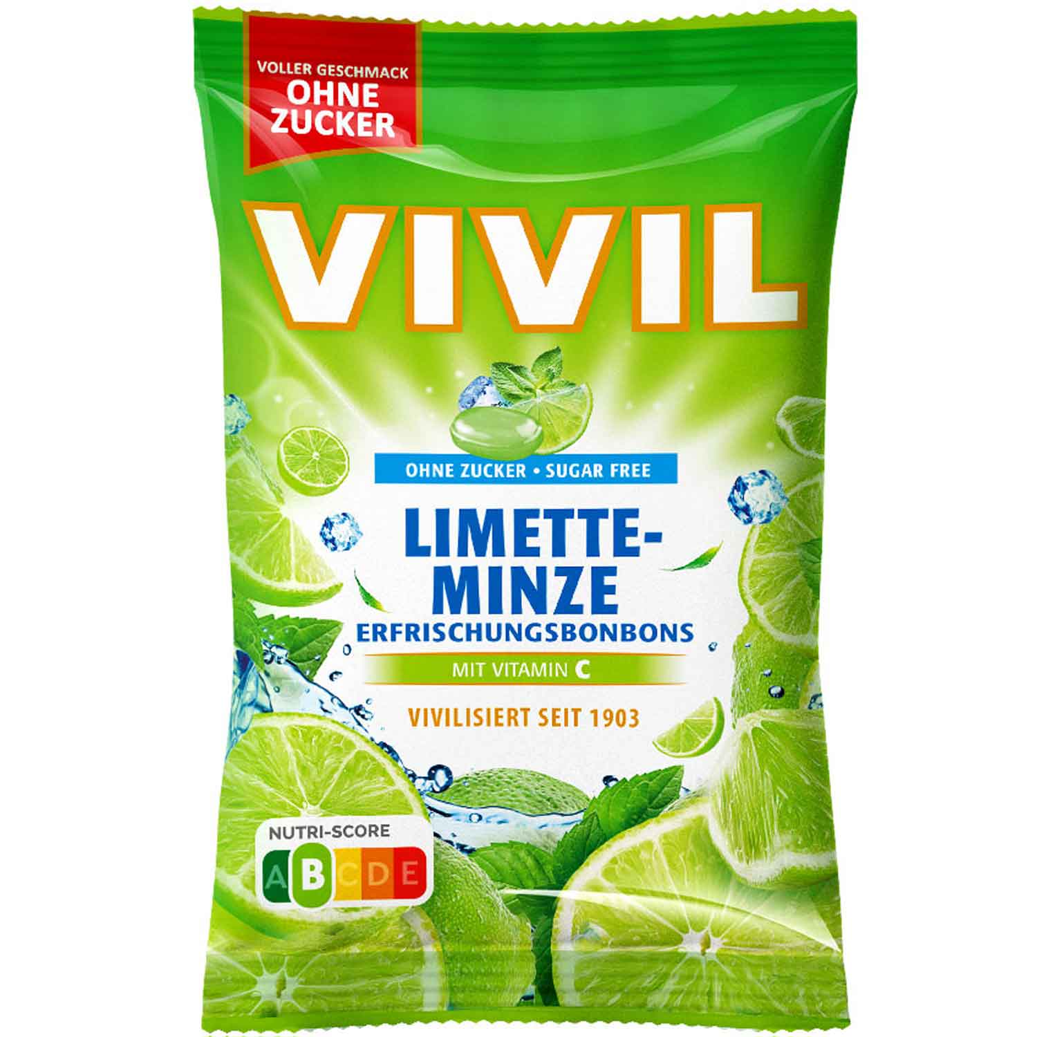 vivil-limette-minze-zuckerfrei-120g-no1-0812 Vivil Limette Minze Zuckerfrei 120g No1 0812