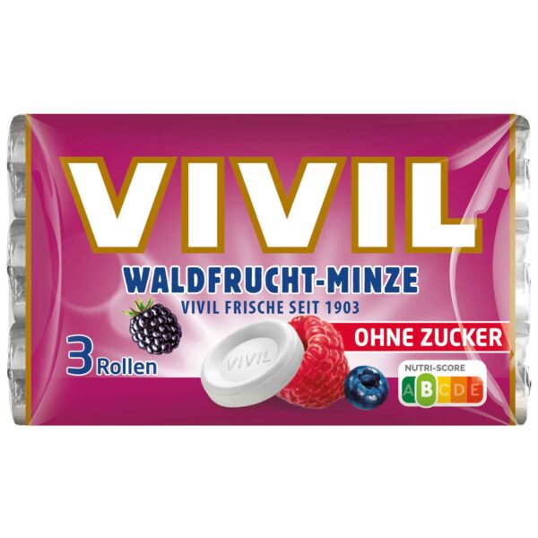 Vivil Waldfrucht Minze Ohne Zucker 3er No1 4800