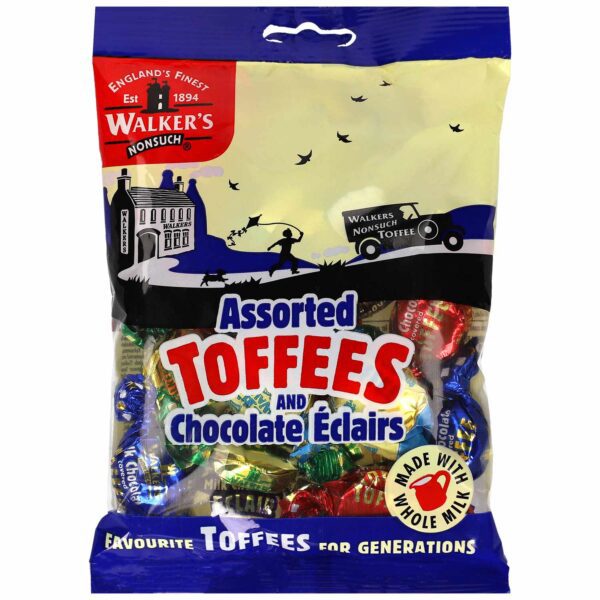 Walker 039 S Nonsuch Assorted Toffees And Chocolate Clairs 150g No1 3742