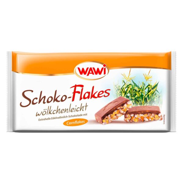 Wawi Schoko Flakes Woelkchenleicht Cornflakes Edelvollmilch 220g No1 5438
