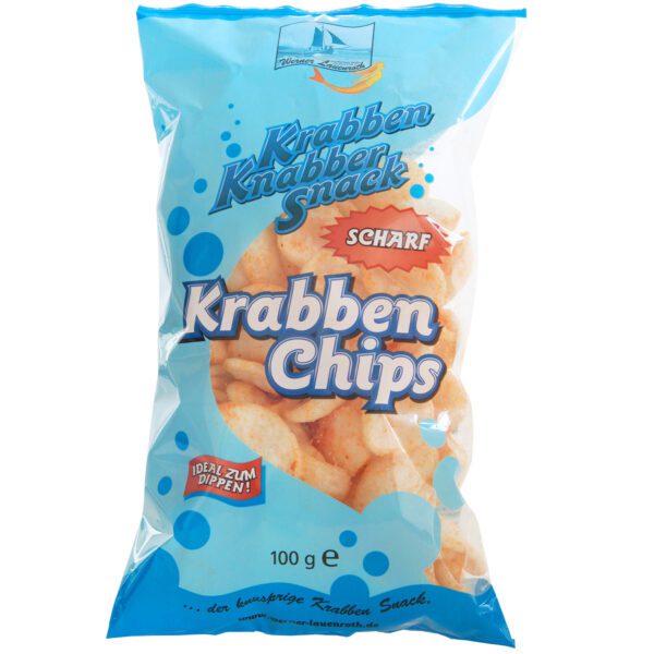 Werner Lauenroth Krabben Chips Scharf 100g No1 0541